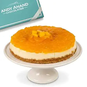 Gâteau au fromage aux fruits tropicaux fraîchement cuit par Andy Anand, glacé à l'ananas, aux poires et à la pêche, le gâteau au fromage parfait près de chez moi - Commandez maintenant et goûtez la différence (2 lb)