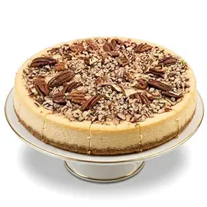 Andy Anand, délicieux cheesecake au caramel et aux pacanes, sans gluten ni sucre, 23 cm (9 po) - Ingrédients entièrement naturels, le meilleur cheesecake crémeux et divin près de chez moi pour les fêtes et les amateurs de desserts (1,27 kg)