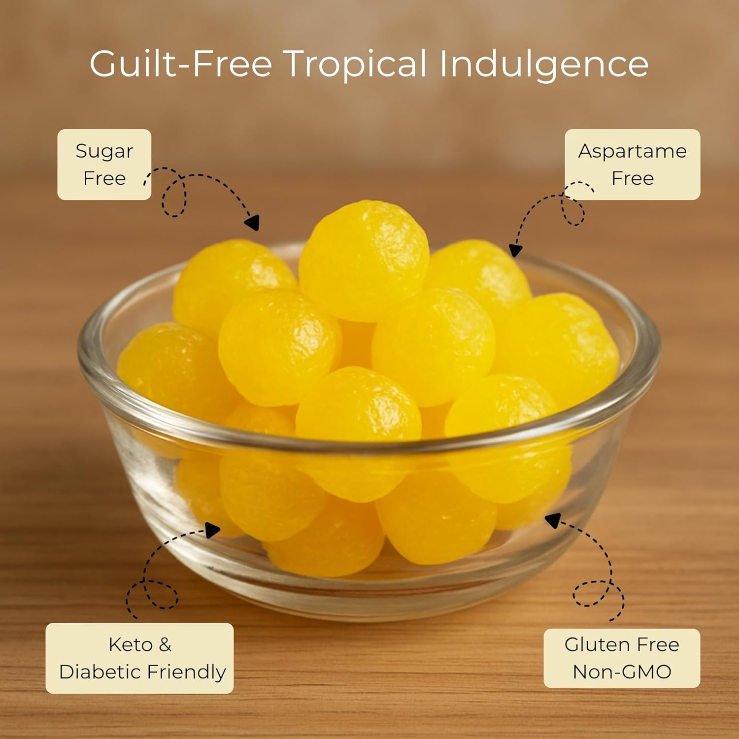 Sugar Free Pineapple Hard Candy pineapple candy 