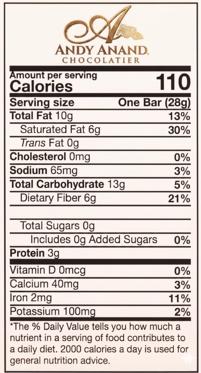 Andyanand Food & Beverages > Desserts & Sweets > Chocolate > Sugar Free Andy Anand Sugar-Free 80% Cacao Belgian Dark Chocolate Bars, 4 pc – Stevia Sweetened, Intense Dark Flavor, Keto & Diabetic-Friendly Gift Sugar-Free 80% Cacao Dark Chocolate Bars | Nationwide