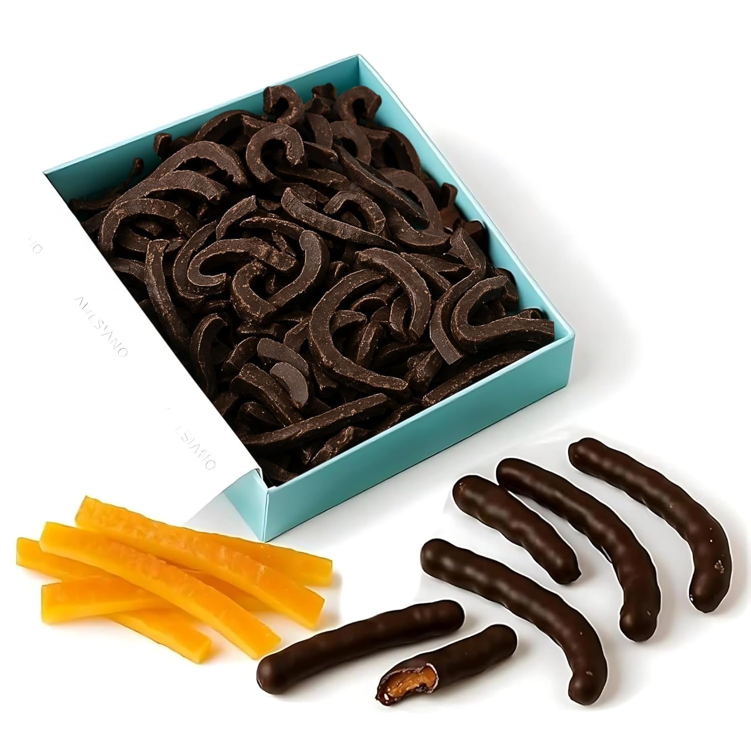 Andy Anand Chocolate oscuro con cáscara de naranja (1 libra) Delicias decadentes para satisfacer tus antojos