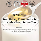 Andy Anand Raw Honey Chamomile Tea, Raw Honey Lavender Tea, Raw Honey Linden Tea, Herbal Tea, Heavenly, Exquisite Taste (2 lbs)
