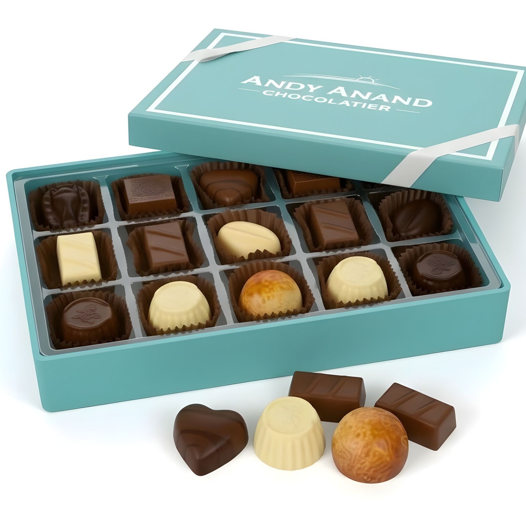 Andyanand Food & Beverages > Desserts & Sweets > Chocolate > Sugar Free Andy Anand Sugar-Free Belgian Chocolate Truffles, 25 pc – Handmade Assortments, Stevia Sweetened, Diabetic-Friendly, Birthday & Holiday Sugar-Free Belgian Truffles 15 pc | Diabetic-Friendly