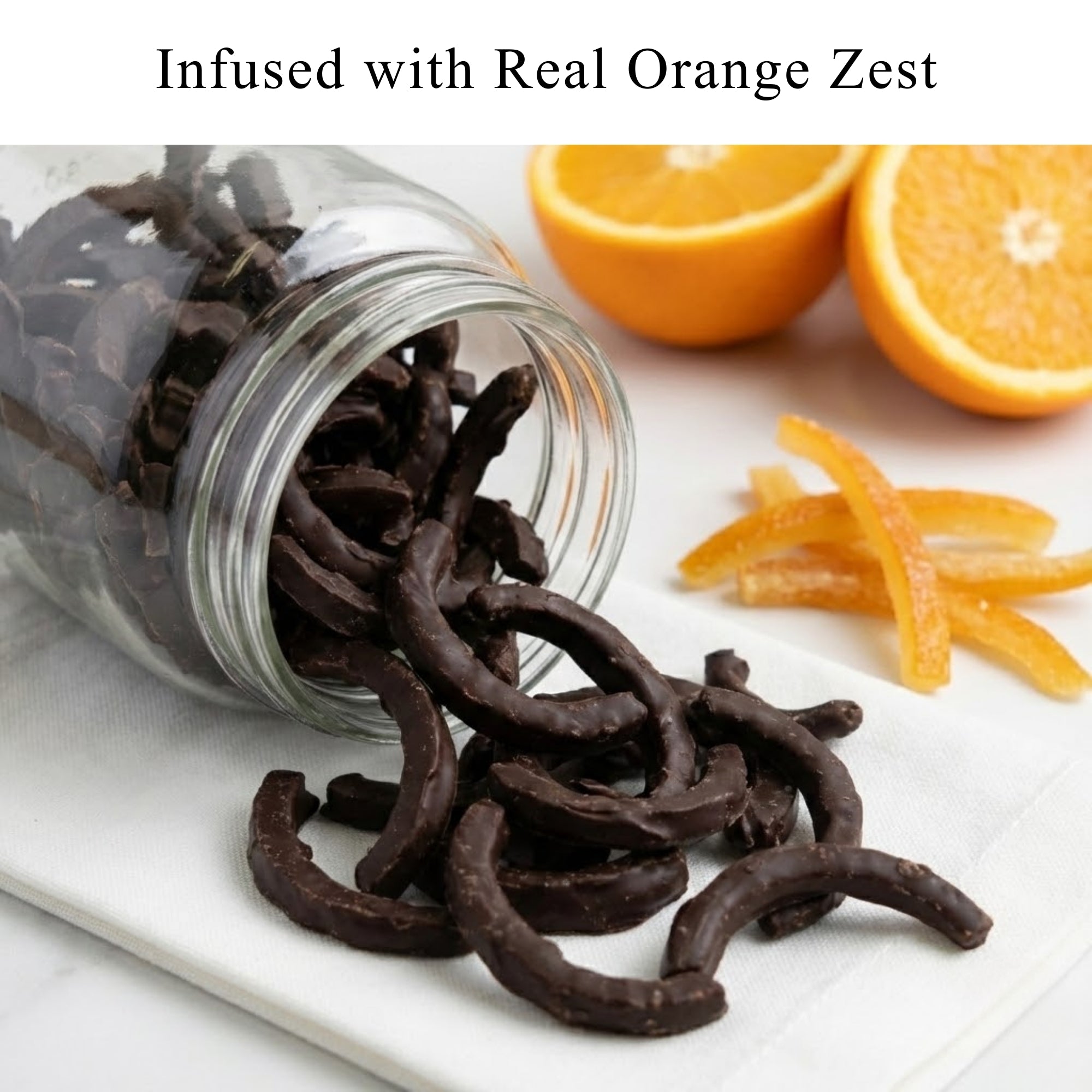 Dark Chocolate Orange Peel Bars 1 lb | Belgian, Nationwide