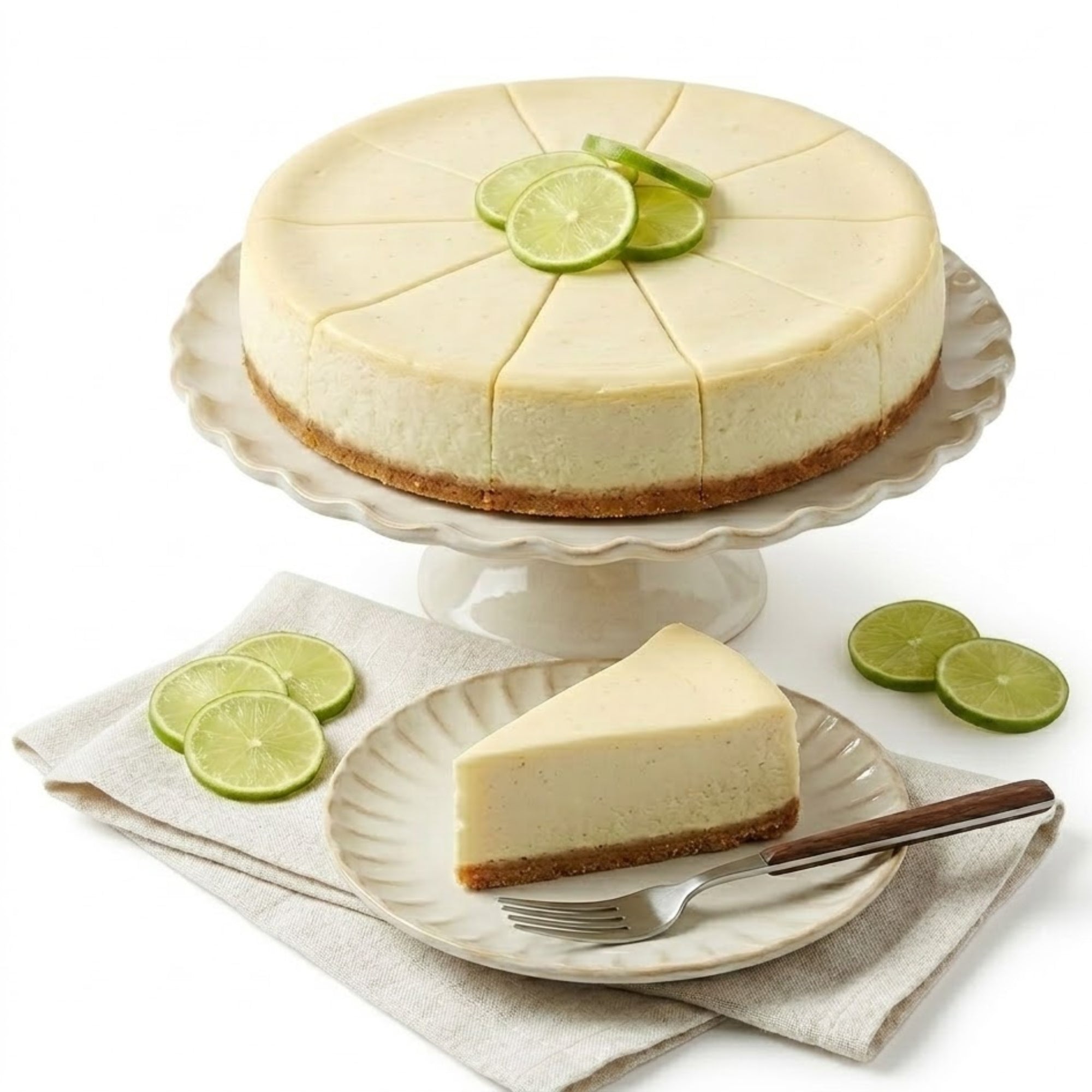 Andy Anand Key Lime Cheesecake 9" Delicias de tarta de queso divinas recién hechas (2 libras)