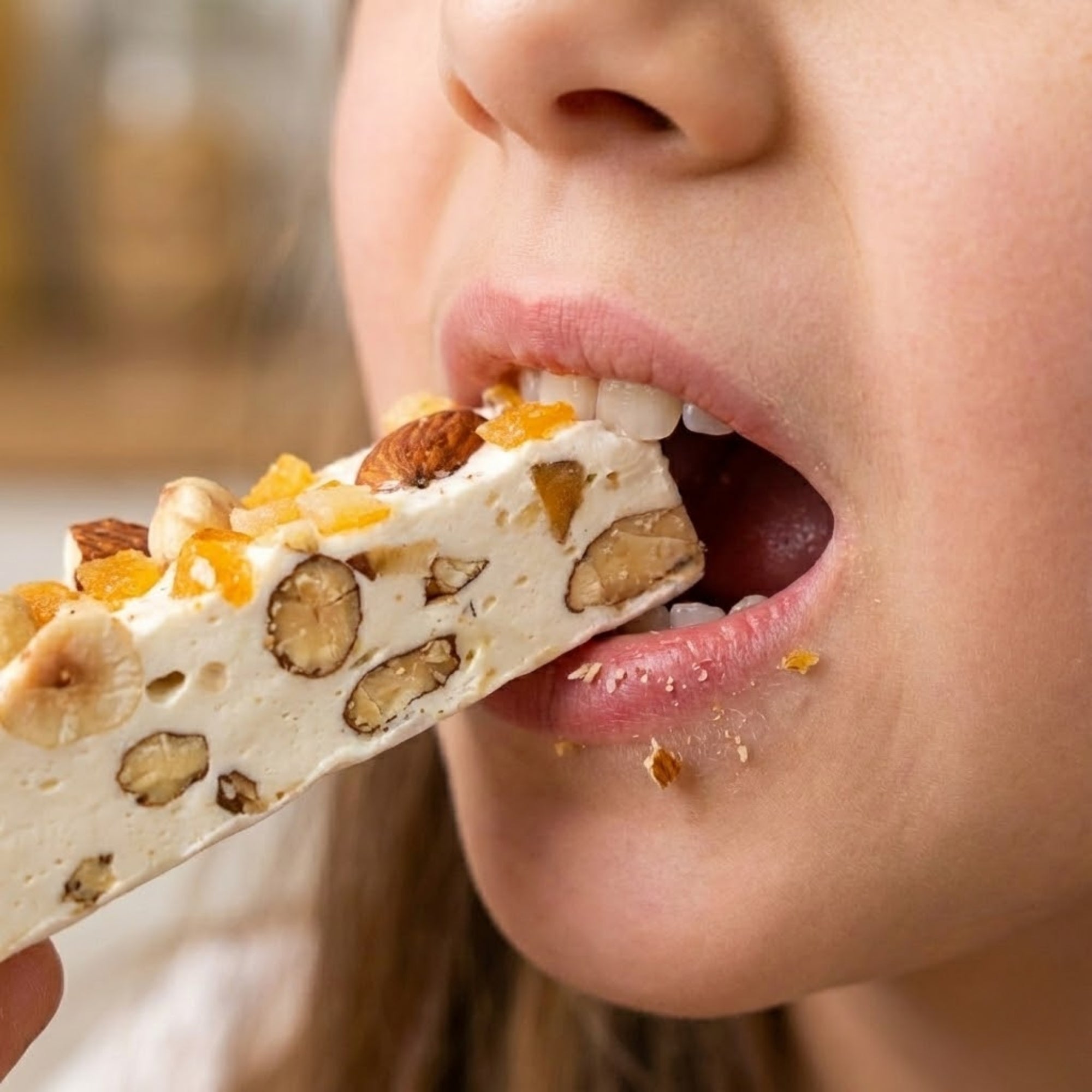Andy Anand Nougats moelleux au turron et au miel de fleurs sauvages, délicieusement divins et à l'écorce d'orange - Bonbons au turron et au nougat - Une friandise espagnole traditionnelle - Du plaisir à chaque bouchée 7 oz - Paquet de 2