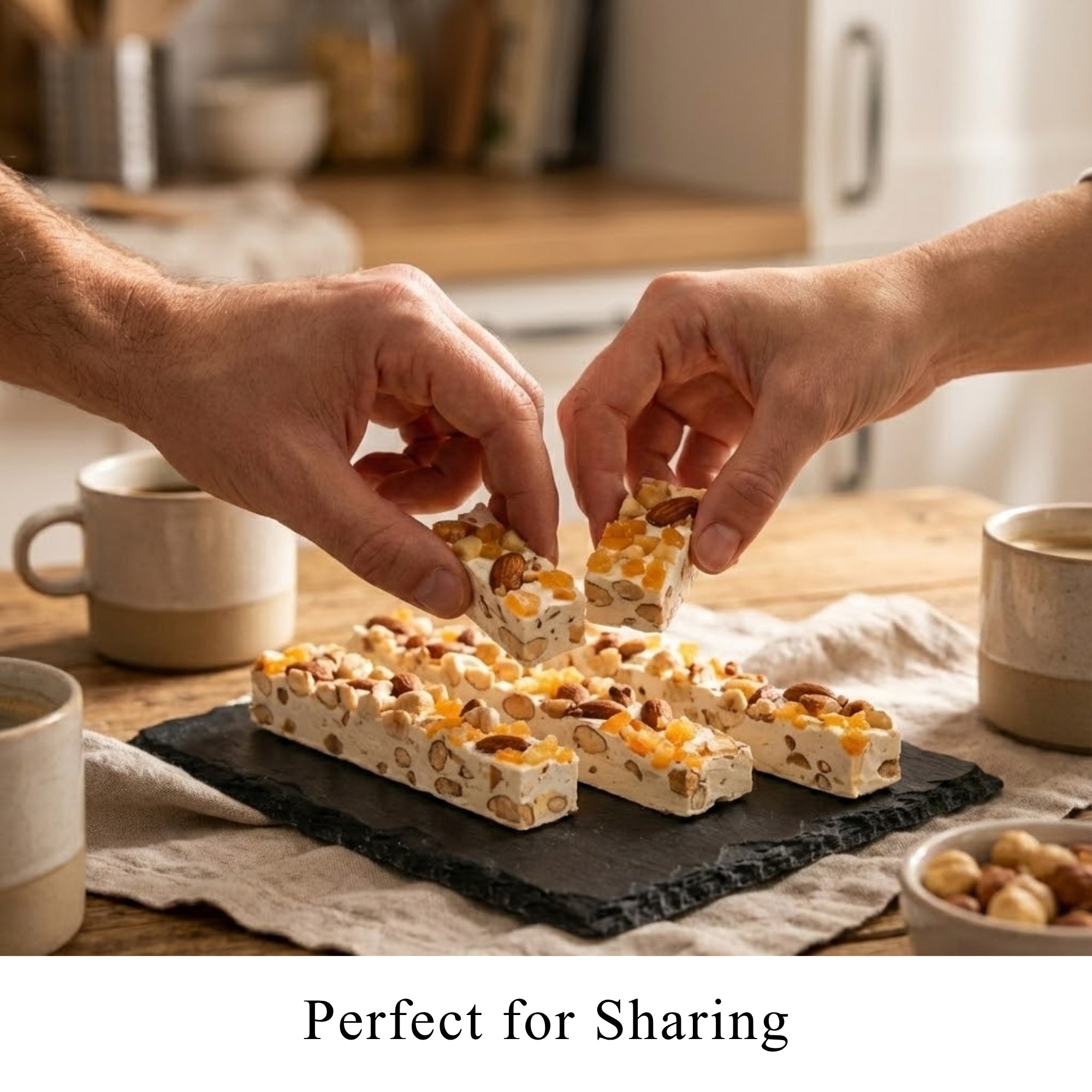 Andy Anand Nougats moelleux au turron et au miel de fleurs sauvages, délicieusement divins et à l'écorce d'orange - Bonbons au turron et au nougat - Une friandise espagnole traditionnelle - Du plaisir à chaque bouchée 7 oz - Paquet de 2