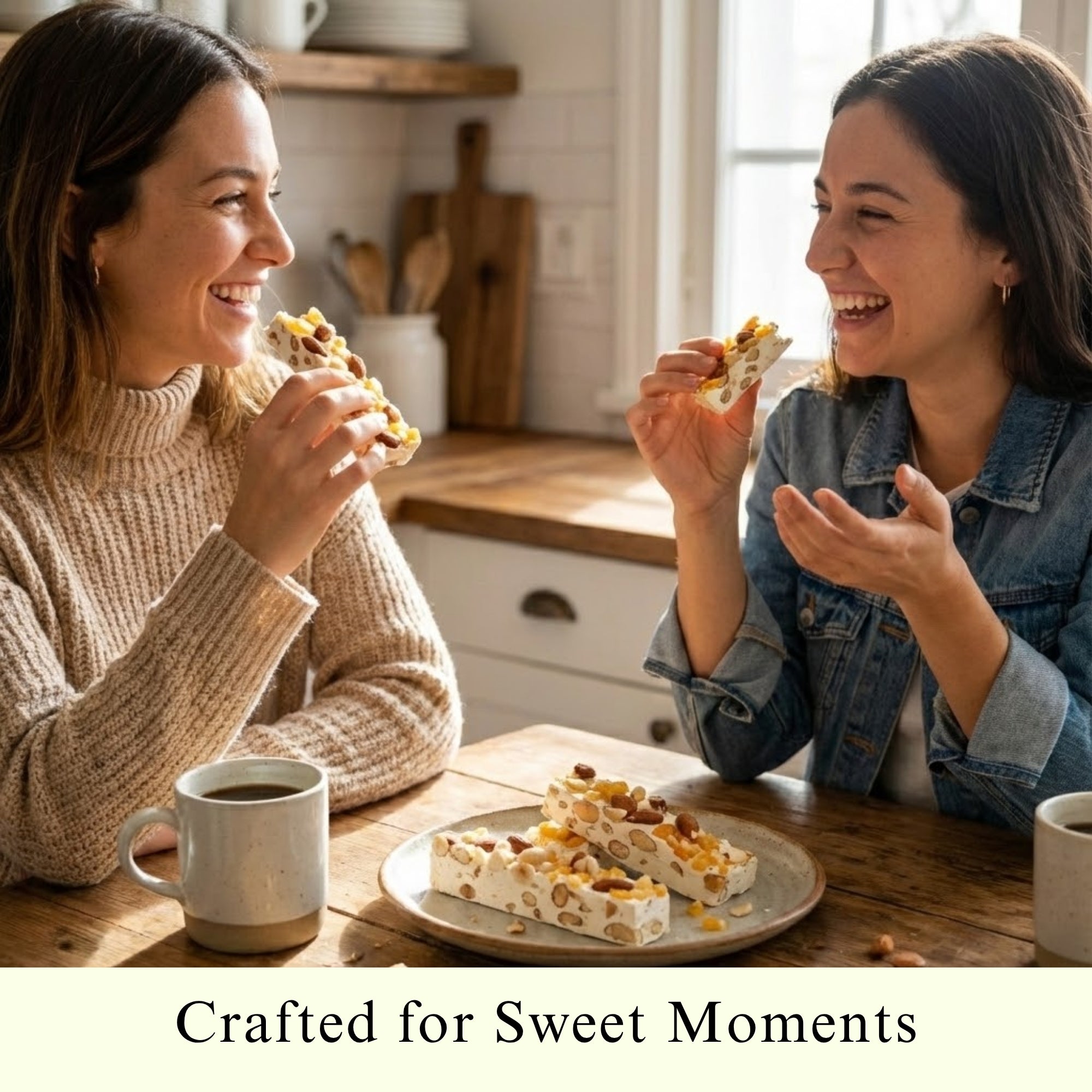 Andy Anand Nougats moelleux au turron et au miel de fleurs sauvages, délicieusement divins et à l'écorce d'orange - Bonbons au turron et au nougat - Une friandise espagnole traditionnelle - Du plaisir à chaque bouchée 7 oz - Paquet de 2