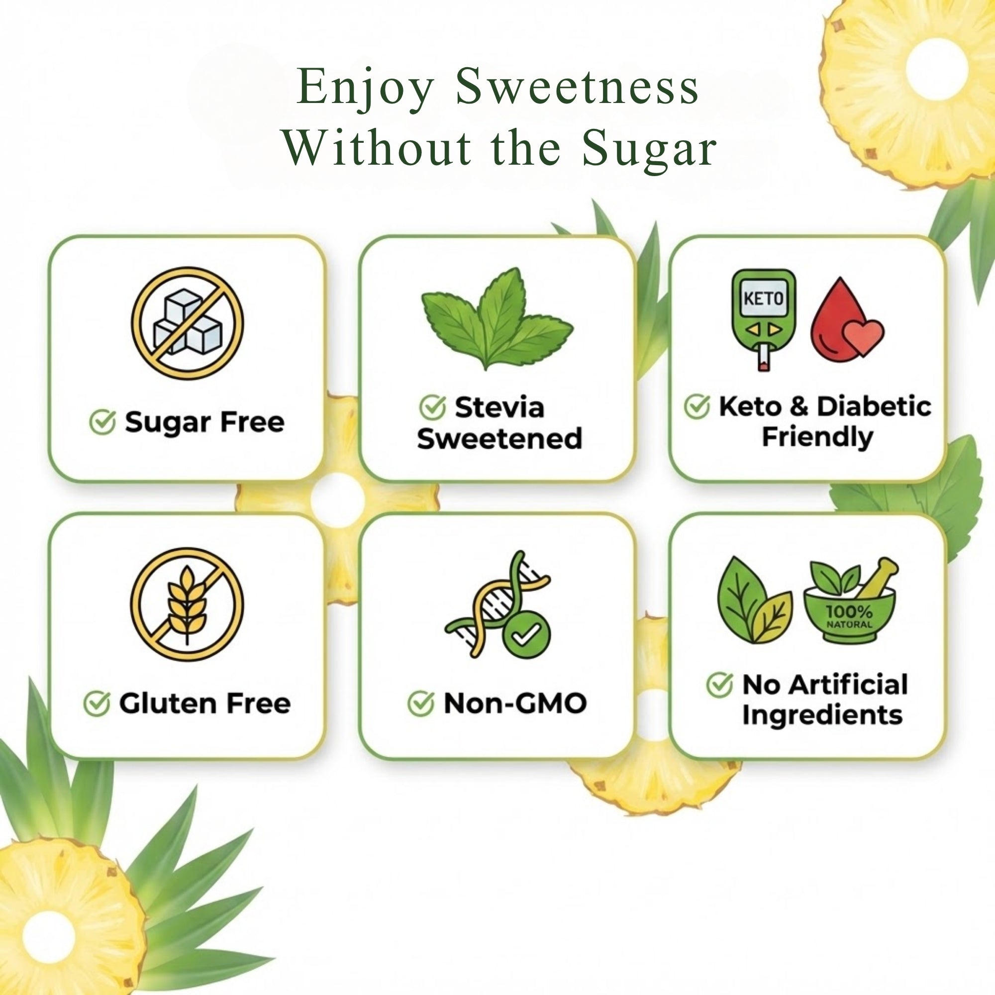 Sugar-Free Pineapple Hard Candy 7 oz | Nationwide