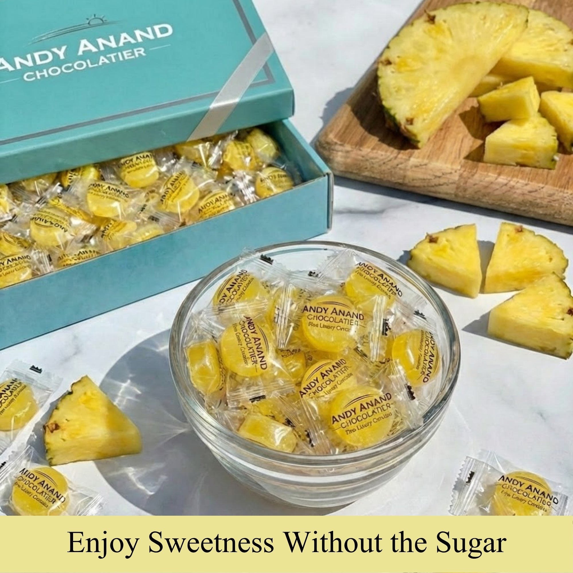 Sugar-Free Pineapple Hard Candy 7 oz | Nationwide