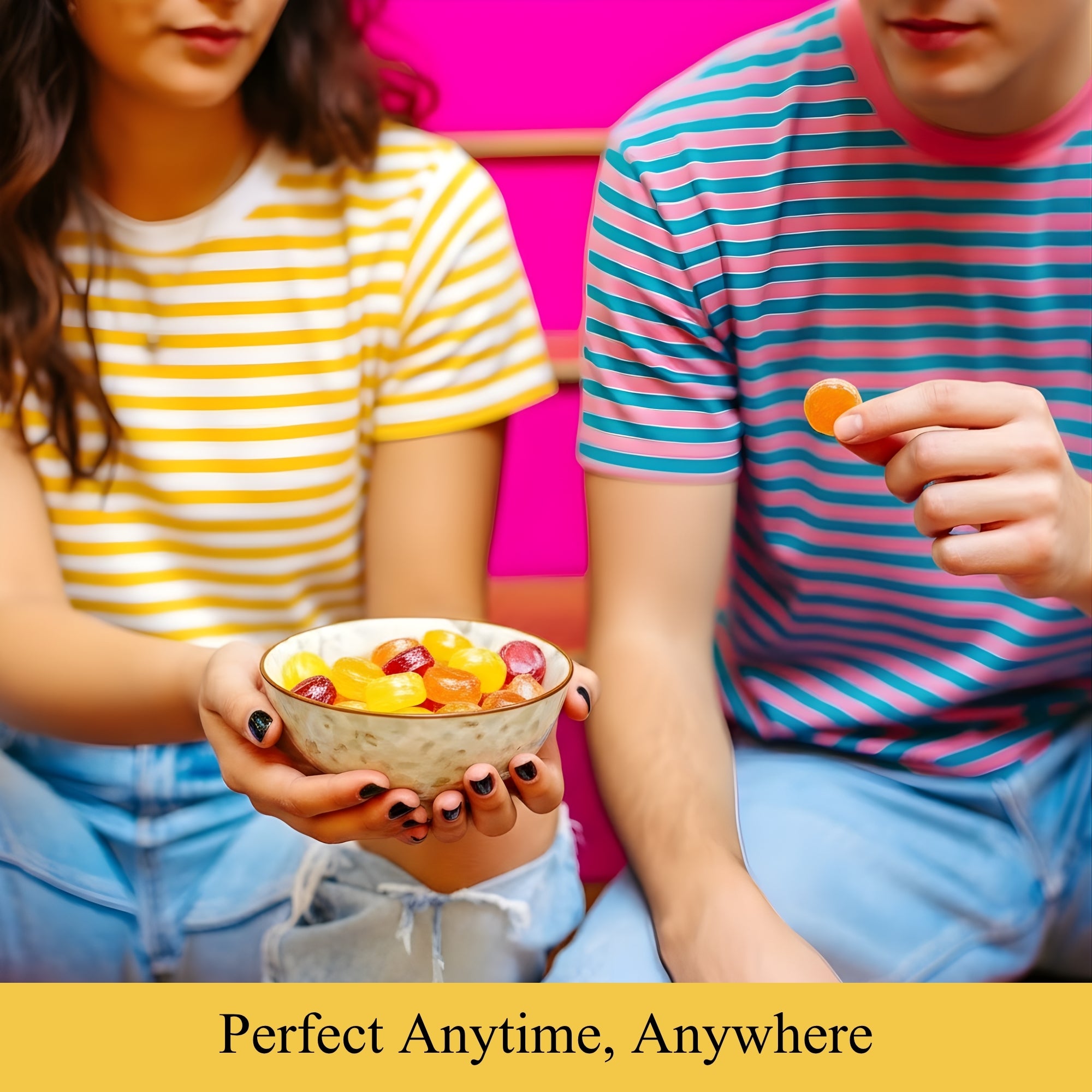 Andy Anand 160 bonbons durs aux fruits sans sucre + vitamine C, énergie, détox, antioxydants, céto et diabétique, bonbons sucrés à la stévia - Une friandise délicieuse et saine 7 oz - Paquet de 2 (livré gratuitement)