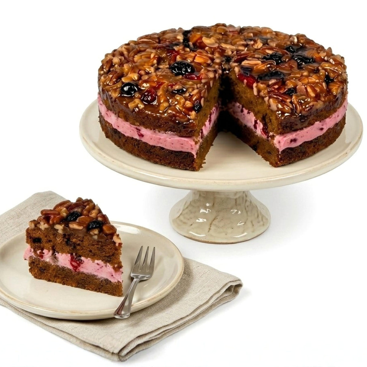 Andy Anand Pastel de frutas aromatizado sin azúcar hecho con bayas frescas - 2.8 lbs