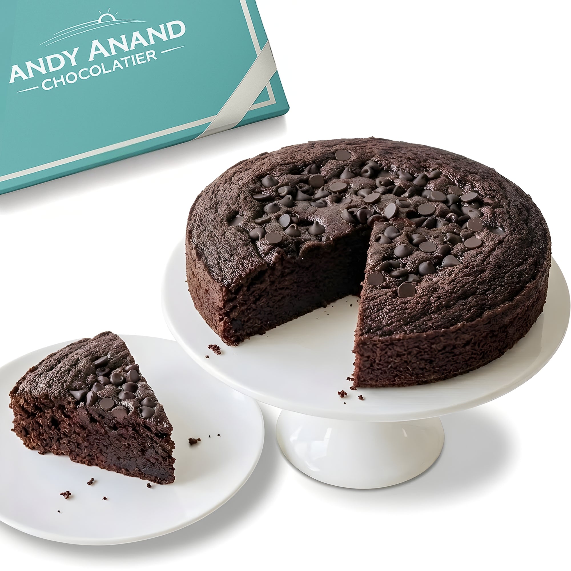 Andyanand Food & Beverages > Desserts & Sweets > Cakes > Sugar-Free Cakes Andy Anand Sugar-Free Gluten-Free Dairy-Free Dark Chocolate Cake, 9-Inch, 2.9 lb – Keto & Diabetic-Friendly, Birthday & Holiday Gift Gluten-Free Dairy-Free Dark Chocolate Cake | Sugar-Free Keto