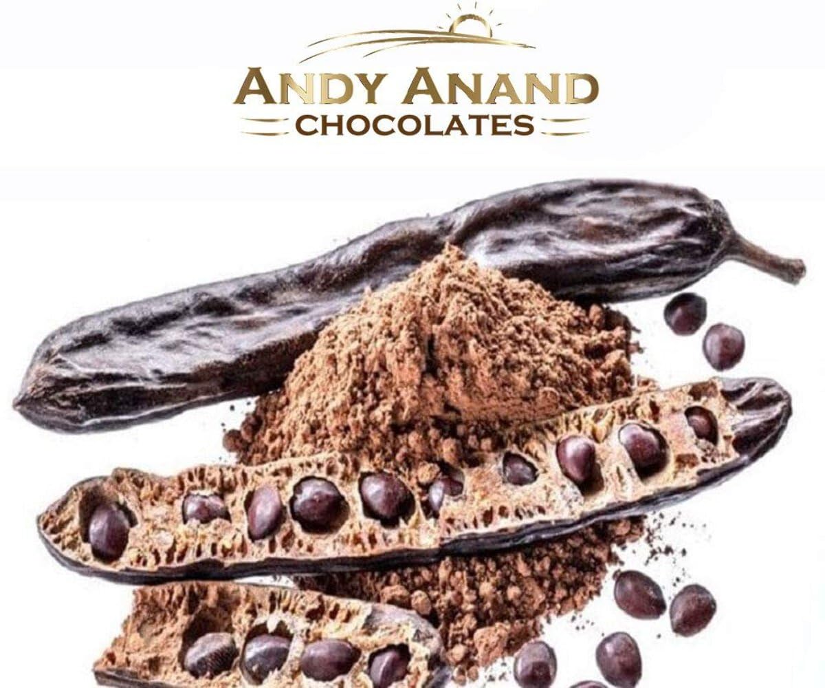 ANDY ANAND CHOCOLATIER Carob Almonds, Tastes like chocolate Handcrafted with Love and All-Natural Ingredients. Gift Boxed for the Perfect Indulgence! (1 lb)