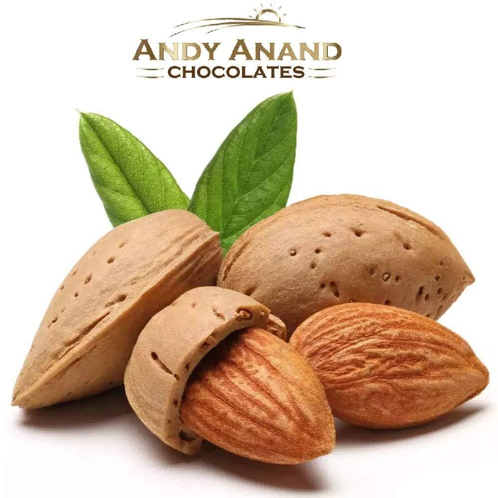 ANDY ANAND CHOCOLATIER Carob Almonds, Tastes like chocolate Handcrafted with Love and All-Natural Ingredients. Gift Boxed for the Perfect Indulgence! (1 lb)