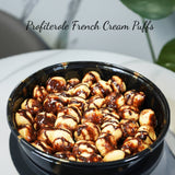 Andy Anand Fresh Dark Chocolate Profiterole, French Cream Puff, 38 pcs, Made in France, Slowly savor for an amazing experience with a luxuriously creamy feel (1.3 lb)