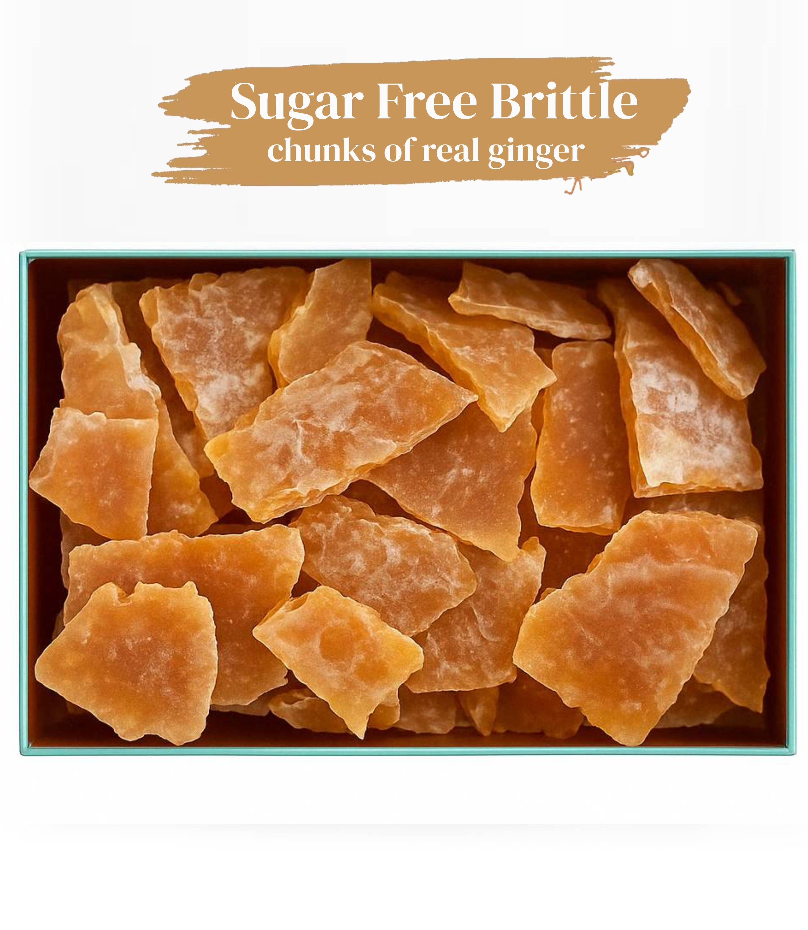 Andy Anand Old Fashioned Sugar Free Ginger Brittle 1 lbs Indulge in Pure Delight! No Sugar Added Candy Brittle Near Me