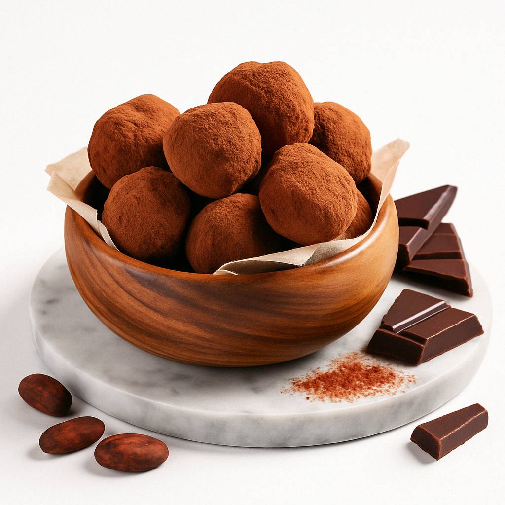 Andy Anand Gourmet Italian Dark Chocolate Truffle Gift Box - 12 Pieces, 5 Flavor, Chocolate Truffles for Christmas - Perfect for Any Occasion