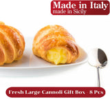 Andy Anand Fresh Large Cannoli, 5 Flavors, Flown from Italy Pastries - 8 Pieces