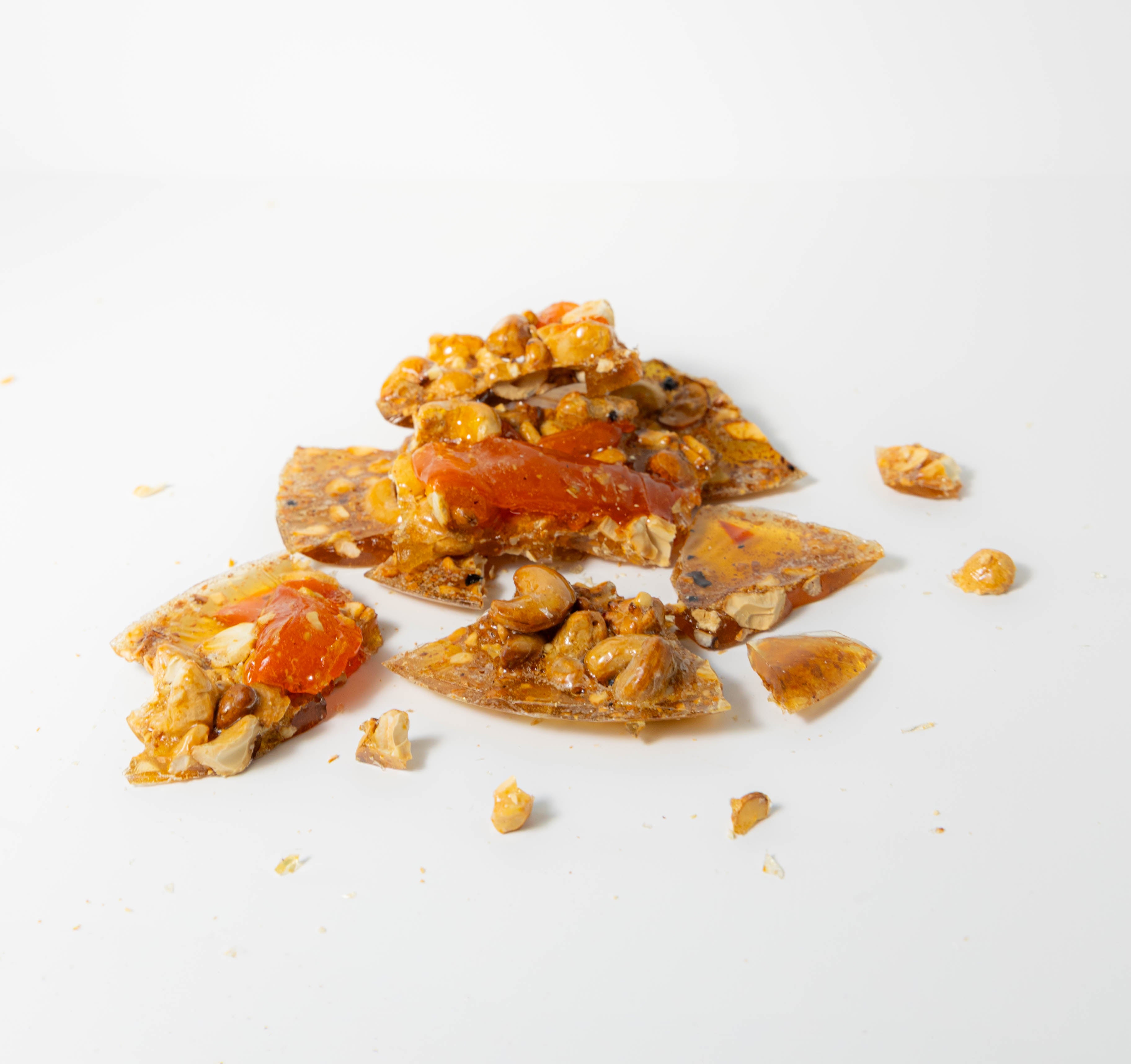 Andy Anand's Sugar Free Papaya, Mango, Pomelo Brittle-Croccante, Imported from Italy, a Crunchy Delight that Melts in Your Mouth! 1 lbs