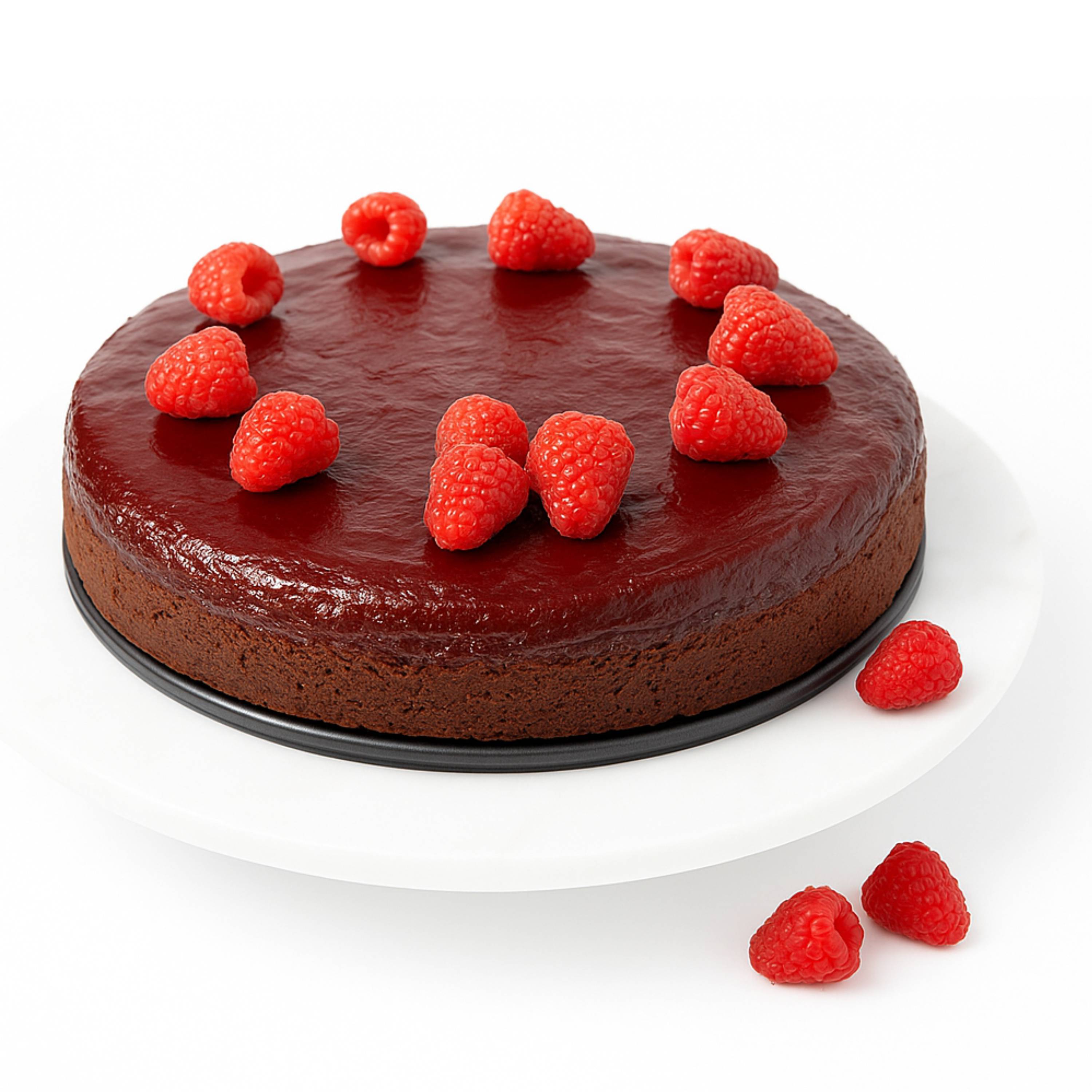 Andy Anand Sugar Free Raspberry Chocolate Truffle Cake 9" with Real Chocolate Truffles: Amazing Freshly Baked Cakes For Sale,  Creamy, Moist & Delectable - 2.8 lbs