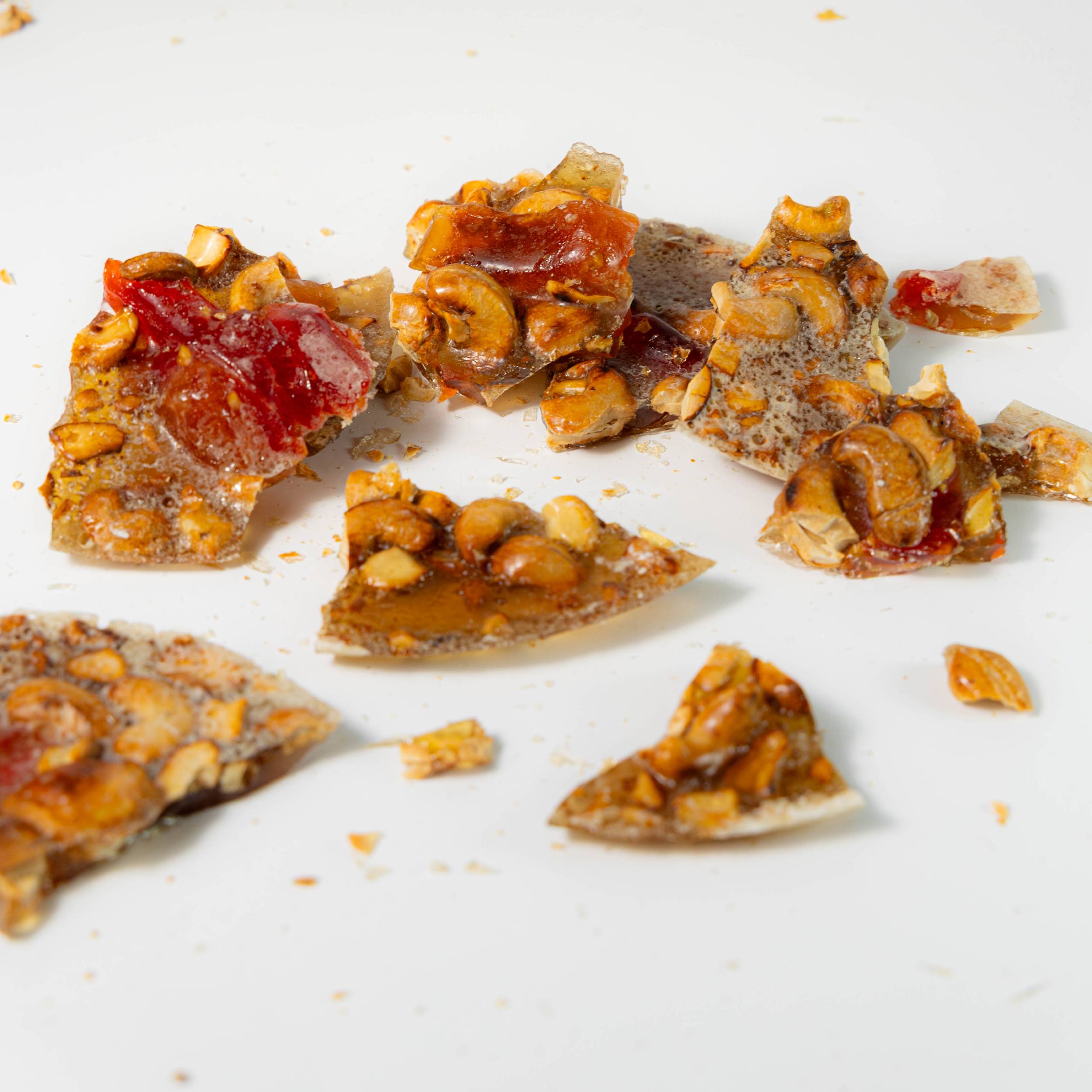 Andy Anand's Sugar Free Mango & Cashew Brittle-Croccante, Imported from Italy, a Crunchy Delight that Melts in Your Mouth! 1 lbs