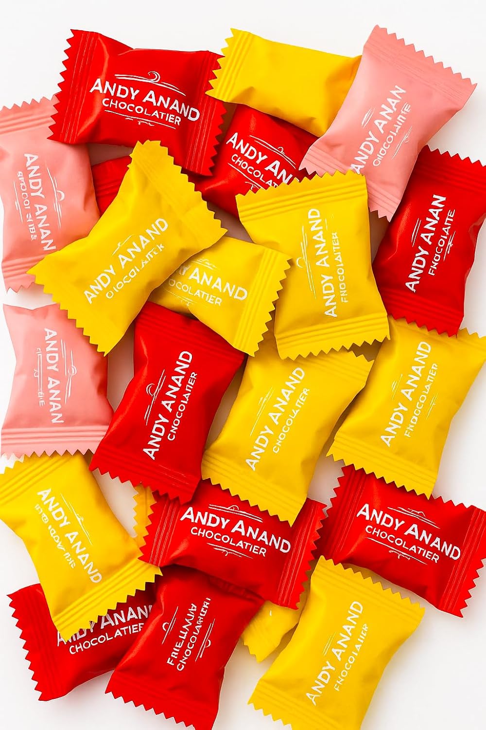 Espirales de caramelo duro sin azúcar Andy Anand. Endulzado con Stevia. El Surtido Contiene Cinco Sabores, Hecho en España (7 Oz)