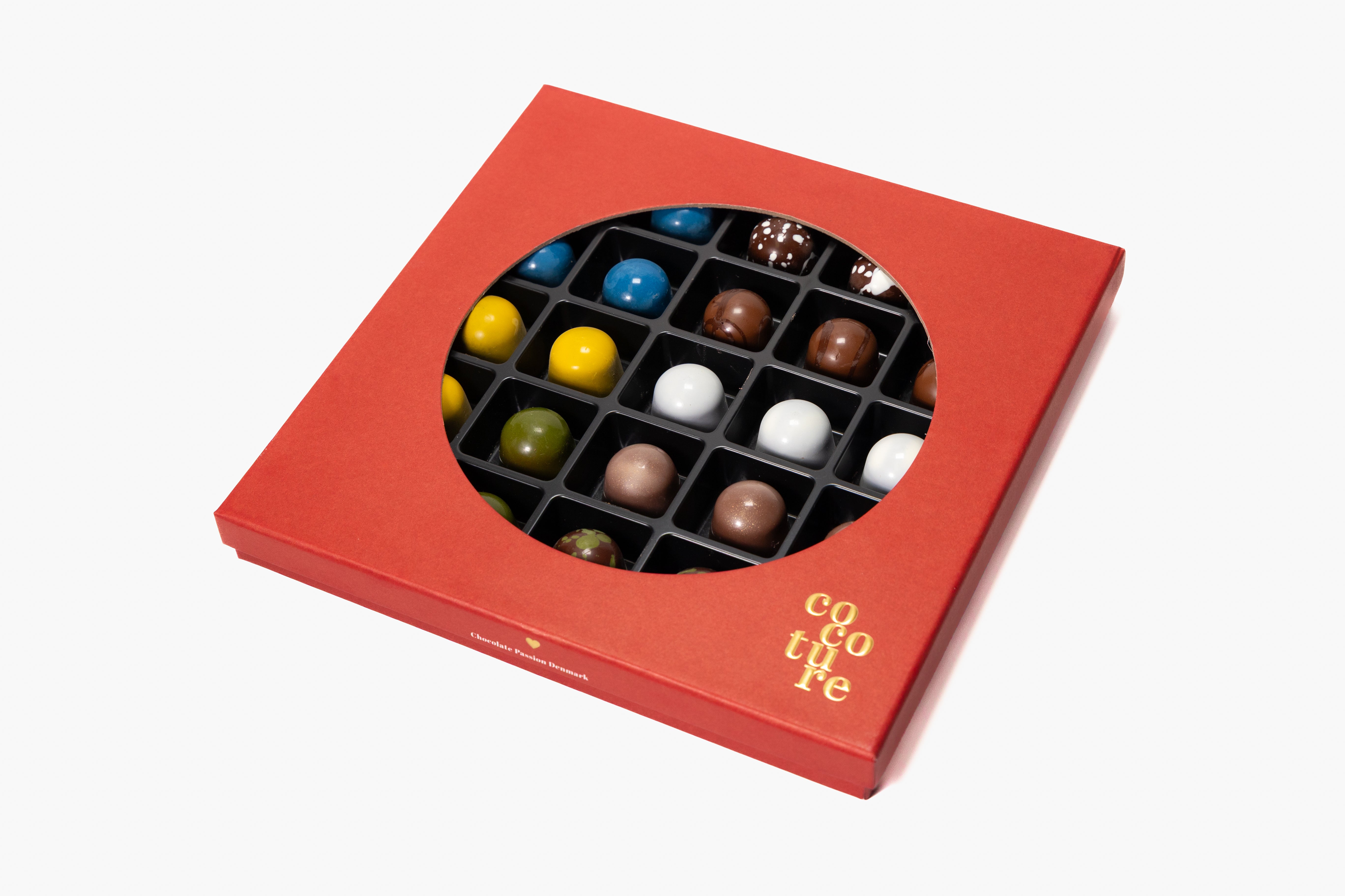 Andy Anand Sugar Free Monet Chocolate Truffles & Pralines, 25 pcs (12.52 oz). 60% Cacao, Keto & Diabetic friendly gourmet gift box. luxury handcrafted European Bonbons, Gluten Free, low carb no sugar added Chocolates.