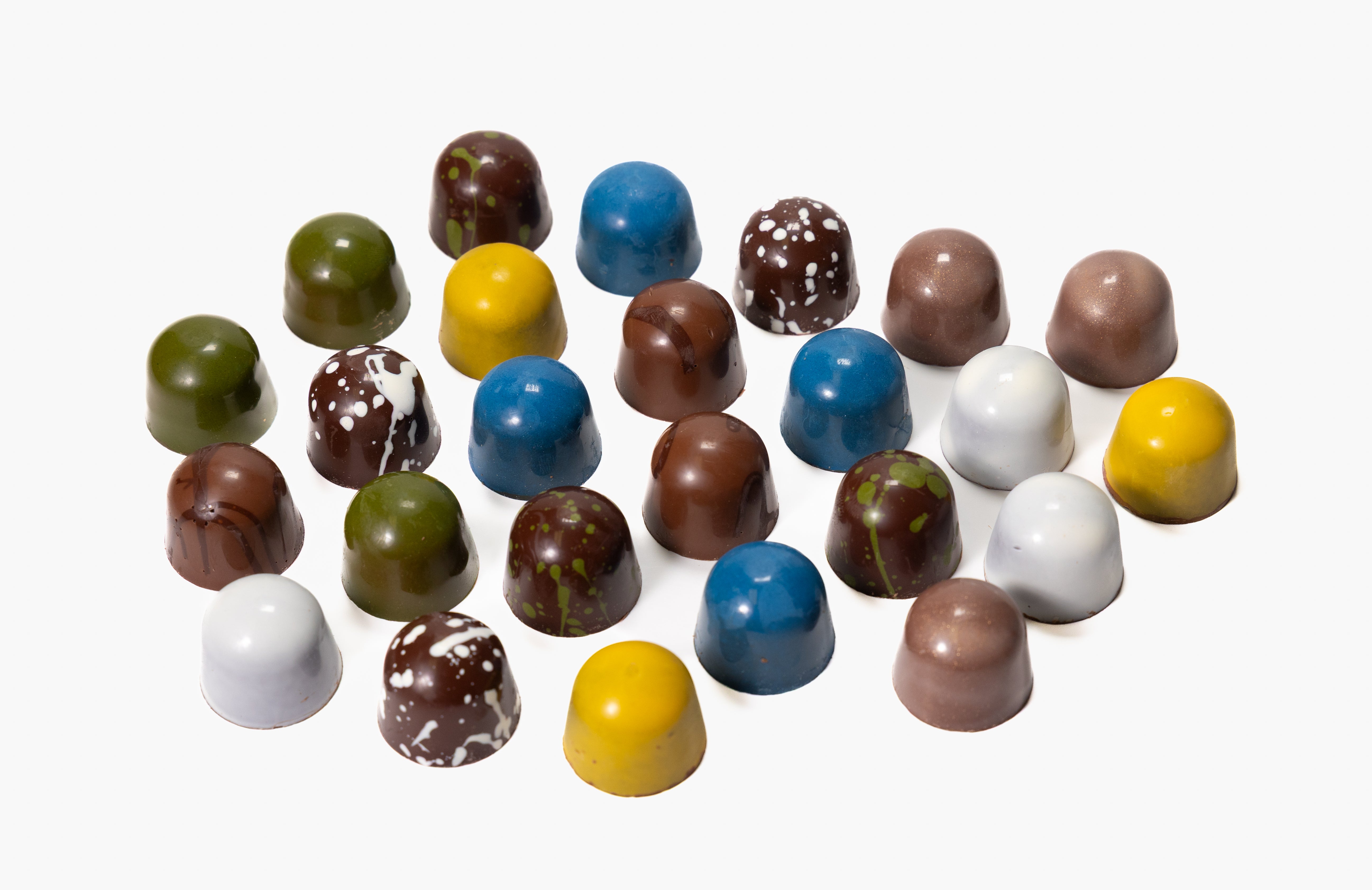 Andyanand Food & Beverages > Desserts & Sweets > Chocolate > Sugar Free Andy Anand Sugar-Free Monet Chocolate Truffles & Pralines, 25 pc – 60% Cacao, Keto & Diabetic-Friendly, Luxury Birthday & Holiday Gift Box Sugar-Free Belgian Truffles 25 pc | SoCal Chocolatier