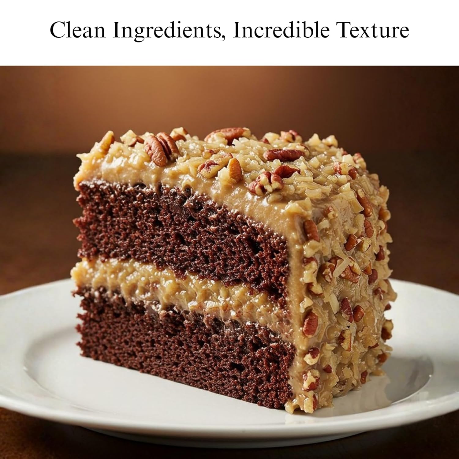 Healthy Sugar Free German Chocolate Cake