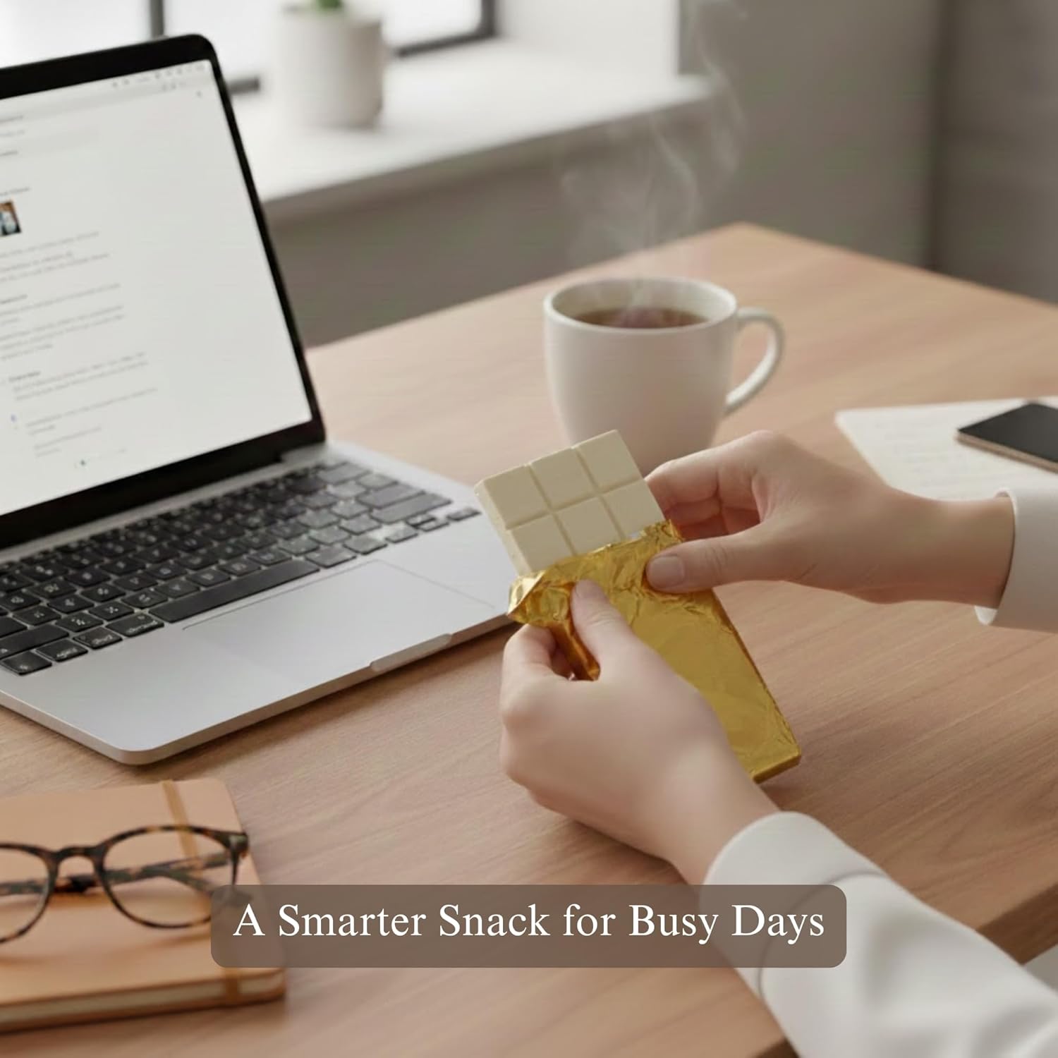 Sugar Free Belgian White Chocolate Bars for low sugar diets