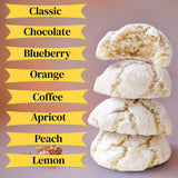 Andy Anand 20 pcs Italian Amaretti Almond Cookies, Chocolate, Peach, Orange.... 8 flavors, Baked in Italy, Italian Tradition: Freshly Baked Amaretti Almond Cookies - Andyanand