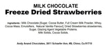 Andy Anand 24 pcs Belgian Milk Chocolate Covered Freeze Dried Strawberries, Irresistible Chocolate Bliss - Andyanand