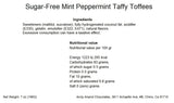 Andy Anand 33 pcs Sugar-Free Mint Peppermint Taffy Toffees Diabetic-friendly - 7 oz - Andyanand