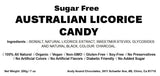 Andy Anand 60 Pc Sugar-free Australian Soft Licorice Candy 7 Oz, with Natural Stevia, Gluten Free - Andyanand