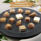 Andy Anand Authentic Gold Belgian Sugar Free Chocolate Truffles Gift Box 14 Handcrafted Gourmet Delights - Andyanand