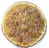 Andy Anand Caramel Cashew Cheesecake 9" - Baked Fresh Daily - Delight in Every Bite (2.6 lbs) - Andyanand