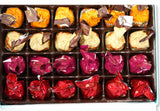 Andy Anand Dark Chocolate Cherry Cordials 24 pcs, 4 flavors Individually Wrapped - 12 Oz - Andyanand