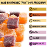 Andy Anand Delicious Pâtes de Fruits, French Fruit Jellies - Bursting with Flavor and Irresistible Taste - 24 Pcs Candy - Andyanand