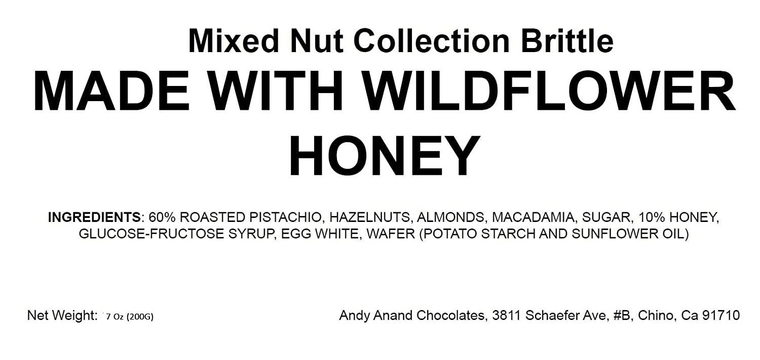 Andy Anand Deliciously Divine Mixed Soft Turron Nougats with Wildflower Honey - Premium Torrone for Sweet Delights (7 Oz) - Andyanand