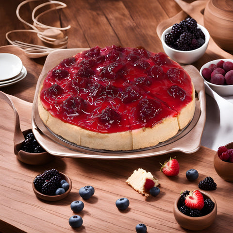 Andy Anand Deliciously Freshly Baked Sugar-Free Strawberry Cheesecake - The Best Classic Taste (3.4 lbs) - Andyanand