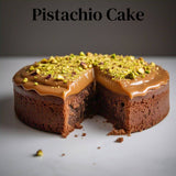 Andy Anand Deliciously Indulgent Sugar Free Caramel Pistachios Cake 9" - Experience the Richness - Amazing Decadent Cakes From Bakery (2.6 lbs) - Andyanand