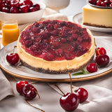 Andy Anand Deliciously Indulgent Sugar-Free Cherry Cheesecake - Indulge in Creamy Bliss (3.4 lbs) - Andyanand