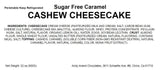 Andy Anand Deliciously Sugar-Free Caramel Cashew Cheesecake - Indulgence in Every Bite (2 lbs) - Andyanand