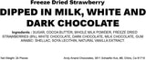 Andy Anand Fresh Freeze Dried Strawberries 48 Pcs Dipped in Premium Milk, White and Dark Chocolate Delicious - Decadent - Andyanand