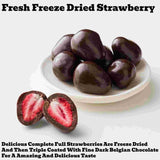 Andy Anand Fresh Freeze Dried Strawberries 48 Pcs Dipped in Premium Milk, White and Dark Chocolate Delicious - Decadent - Andyanand