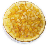 Andy Anand Freshly Baked Tropical Fruit Cheesecake 9", Pineapple, Pears & Peach - Irresistible Taste (2 lbs) - Andyanand