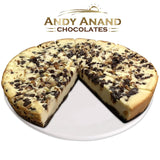 Andy Anand Freshly Baked Turtle Cheesecake 9" with Chocolate Chip & Nuts Irresistible Desserts - 2 lbs - Andyanand