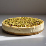 Andy Anand Gluten Free & Sugar Free Caramel Pistachios Cheesecake 9" - No Chemicals Preservatives, Delightful Creamy Nutty Taste, Best Diabetic Friendly Cheese Cake For Celebrations & Dessert Lovers (2.6 lbs) - Andyanand