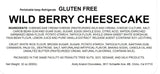 Andy Anand Gluten Free Wild Berry Cheesecake 9" - Savor Rich Cheesecake Treats (2.8 lbs) - Andyanand